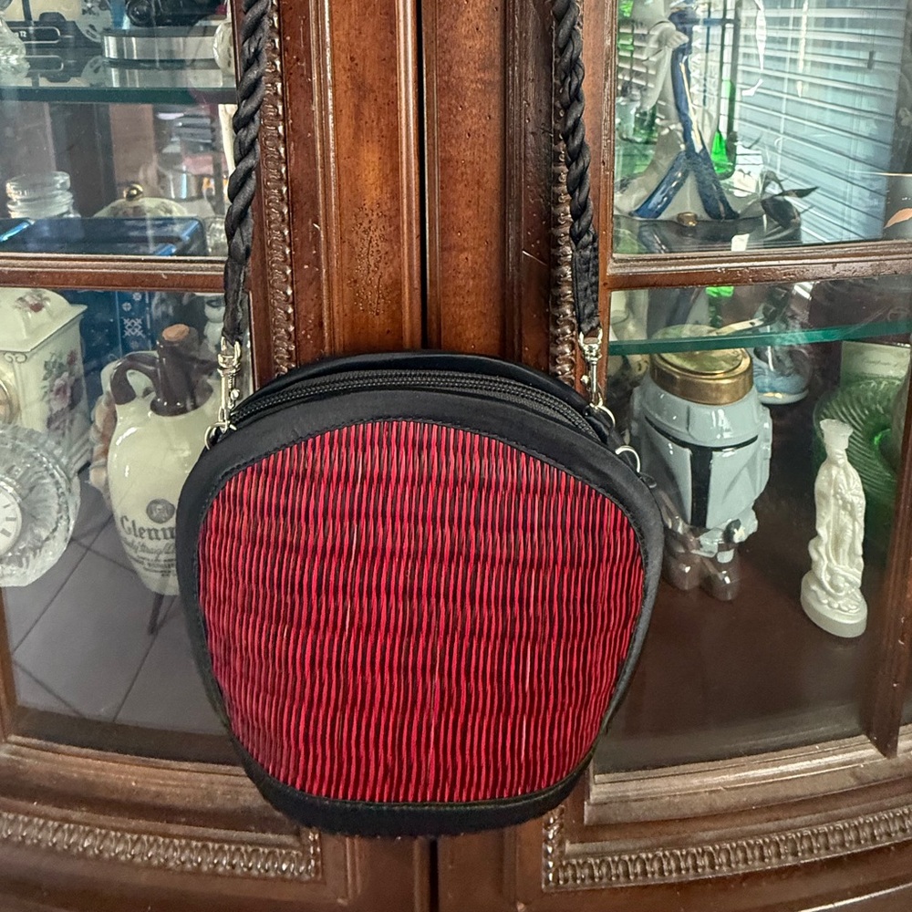 Elegant Red and Black Mini Bag